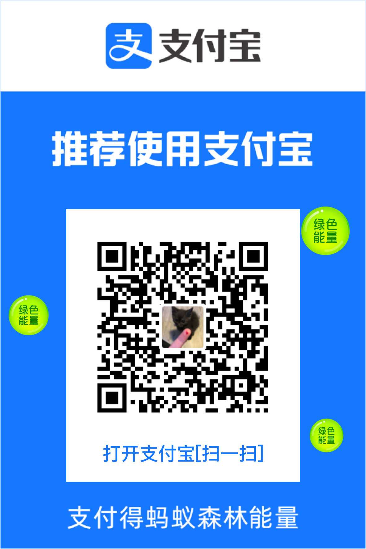 支付宝支持项目二维码